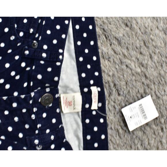 J. Crew Factory Navy Polka Dot Cropped Pants - Picture 5 of 8